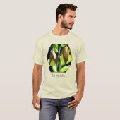 T-shirt White Orchid Lady Slipper Flower Pair Personalized (Devant entier)