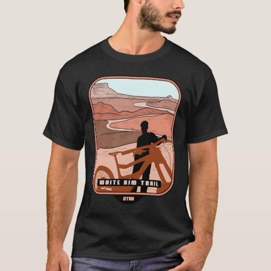 T-shirt White Rim Trail � Utah VTT souvenir (Devant)