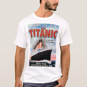 T-shirt White Star Line RMS Titanic - Le Bateau Des Rêves
