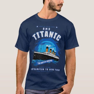 T-shirt White Star Line RMS Titanic The Ship Dreams