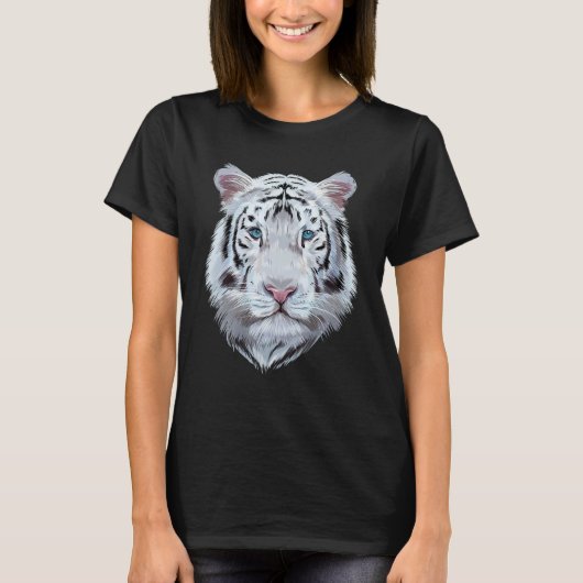 T-shirt White Tiger Big Cat (Devant)