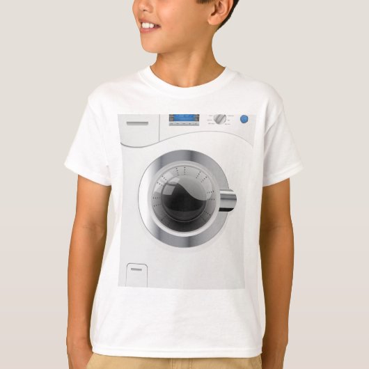 T-shirt White Washington Machine (Devant)