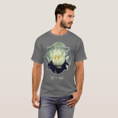 T-shirt White Water Lily Lotus Blossom Flower  (Devant entier)