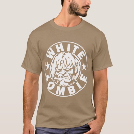 T-shirt White Zombie retro family (Devant)