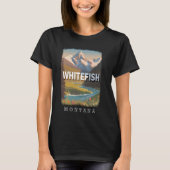 T-shirt Whitefish Montana MT Parc national des Glaciers Pr (Devant)