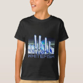 T-shirt Whitefish Ski Accessories Retro Whitefish Skiing (Devant)