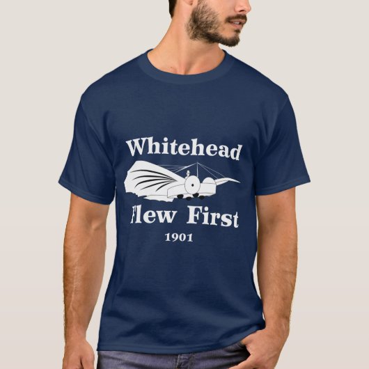 T-shirt Whitehead a volé en premier (Devant)