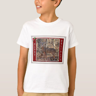 T-shirt Whitetail Deer Happy Holidays Items