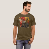 T-shirt Whitetail En Automne (Devant entier)
