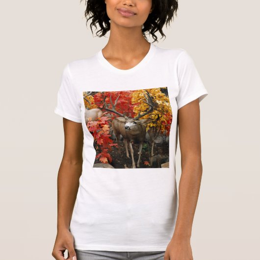 T-shirt Whitetail En Automne (Devant)