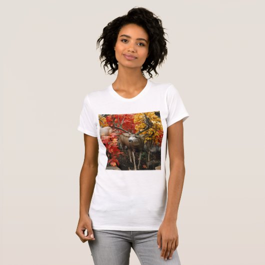 T-shirt Whitetail En Automne (Devant entier)