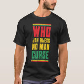 T-shirt Who Jah Bless No Man Curse Reggae Style Design (Devant)