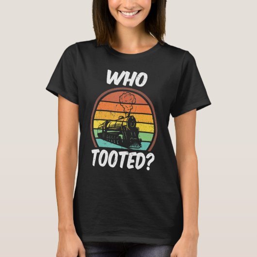 T-shirt Who Tooted  Trains  Vintage 1 (Devant)