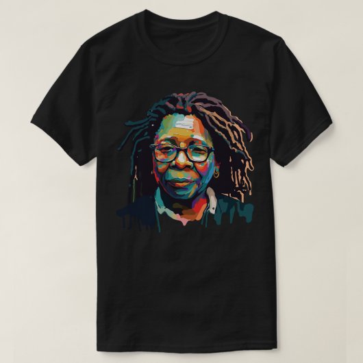 T-shirt Whoopi Goldberg Art (Design devant)