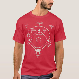T-shirt Whos On First Classic Baseball Abbott Funny Baseba