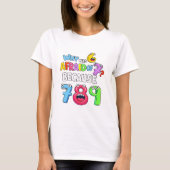 T-shirt Why Was 6 Afraid of 7 Funny Math T Shirt (Devant)