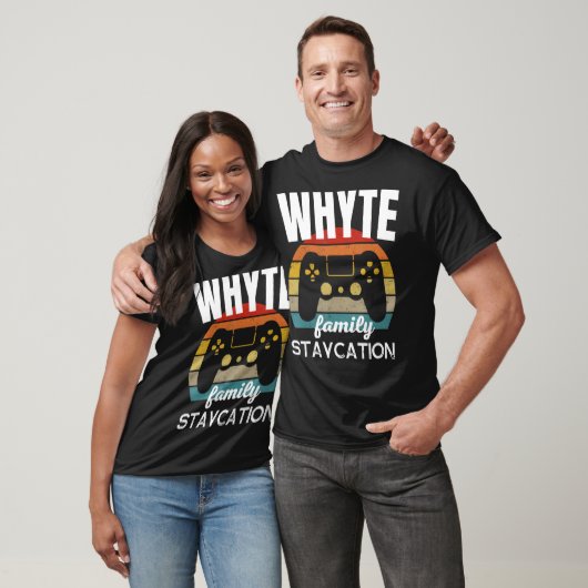 T-shirt Whyte Family Staycation Vidéo Jeu Vacances (Unisexe)