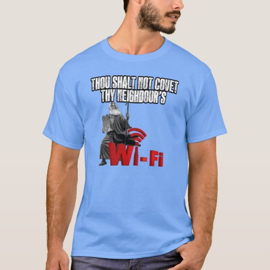T-shirt Wi-Fi hilare (Devant)