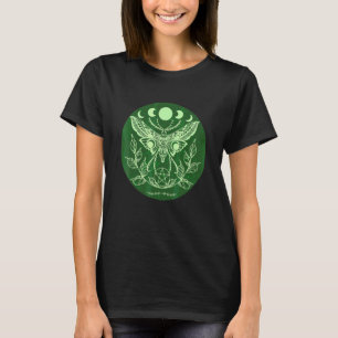 T-shirt Wicca celtique Ostara Occulte Lune Papillon de nui