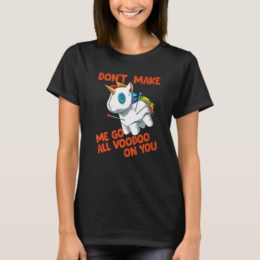 T-shirt Wicca Voodoo Doll Unicorn (Devant)