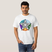 T-shirt Wiccan pentagram (Devant entier)