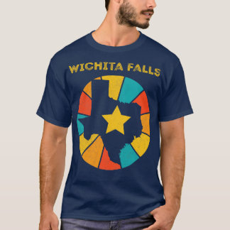 T-shirt Wichita Falls Texas Vintage Souvenir déshabillé 1