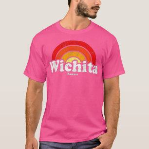 T-shirt Wichita Kansas KS Vintage les années 70 Retro Rain