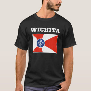 T-shirt Wichita USA Tee Travel Kansas Drapeau Cade