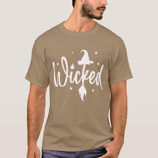 T-shirt Wicked best design retro (Devant)