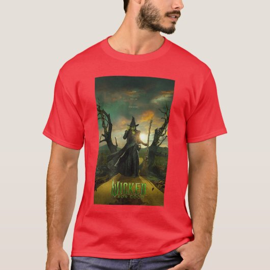 T-shirt Wicked for Good Elphaba Yellow Brick Road Poster b (Devant)