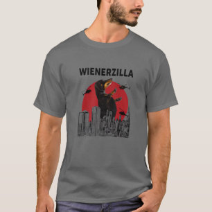 T-shirt Wienerzilla Funny Wiener Chien Dachshund Amateurs
