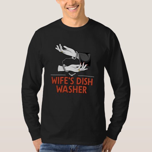 T-shirt Wifes Dish Washer Husband Pun Mister Joke (Devant)