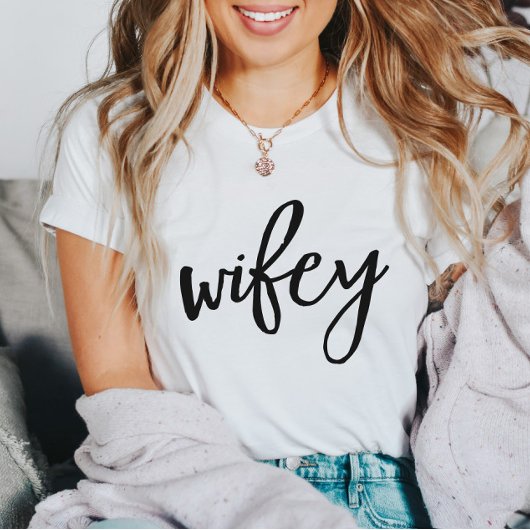 T-shirt Wifey et Hubby Lune de miel