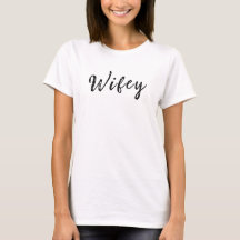 Wifey moderne noir Script femmes blanches