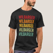 T-shirt Wilbarger County Texas Rainbow Text (Devant)