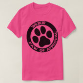 T-shirt Wilbur Paw d'approbation noir (Design devant)