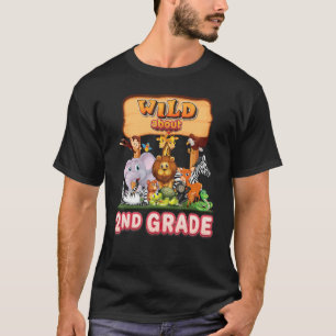 T-shirt Wild À propos de 2e année Enseignant Étudiant Reto