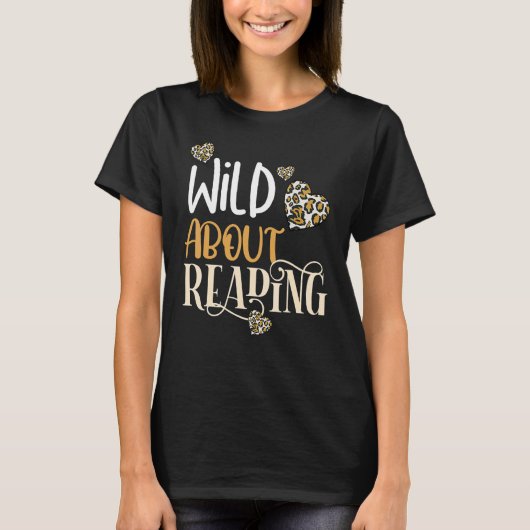 T-shirt Wild À Propos De Lire Leopard Livre Retour À L'Éco (Devant)
