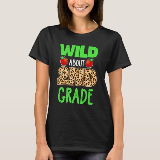 T-shirt Wild À propos Enseignant de l'école Empreinte de l (Devant)