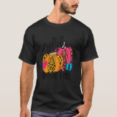 T-shirt Wild About Fall Leopard Pumpkin Fall Vibes Hello F (Devant)
