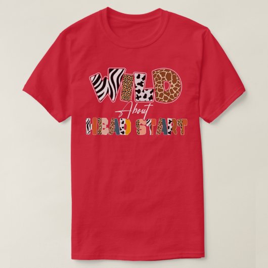T-shirt Wild About Head Start Back To School Leopard (Design devant)