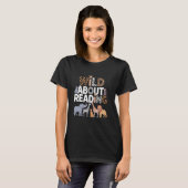 T-shirt Wild About Reading Books Reader Lover Bookworm Lib (Devant entier)