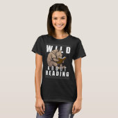 T-shirt Wild About Reading Love Books Nerd Bookworm Librar (Devant entier)