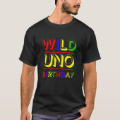 T-shirt Wild About Uno 1er Anniversaire Turner One (Devant)