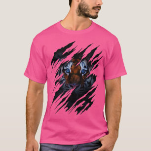 T-shirt Wild Big Cat Wild Tiger Scratch Claw