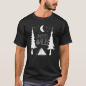 T-shirt Wild Camping Wilderness Backpacking (Devant)