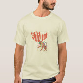 T-shirt "Wild Cat" Rainbow Leopard (Devant)