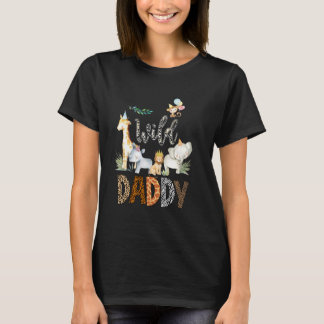 T-shirt Wild Daddy Zoo Born Wild 2e anniversaire Safari Ju