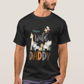T-shirt Wild Daddy Zoo Born Wild 2e anniversaire Safari Ju