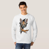 T-shirt Wild Desert Fennec Fox - Dynamic Animal Art (Devant entier)